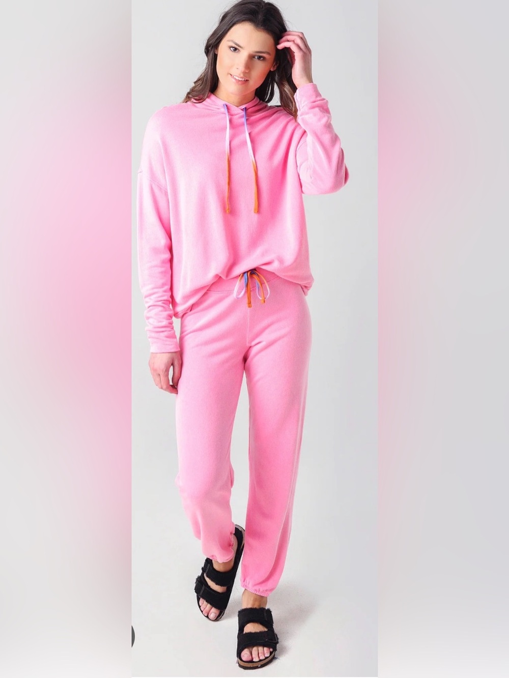 Women's Pink Cozy Jogger Set Hoodie & Pants